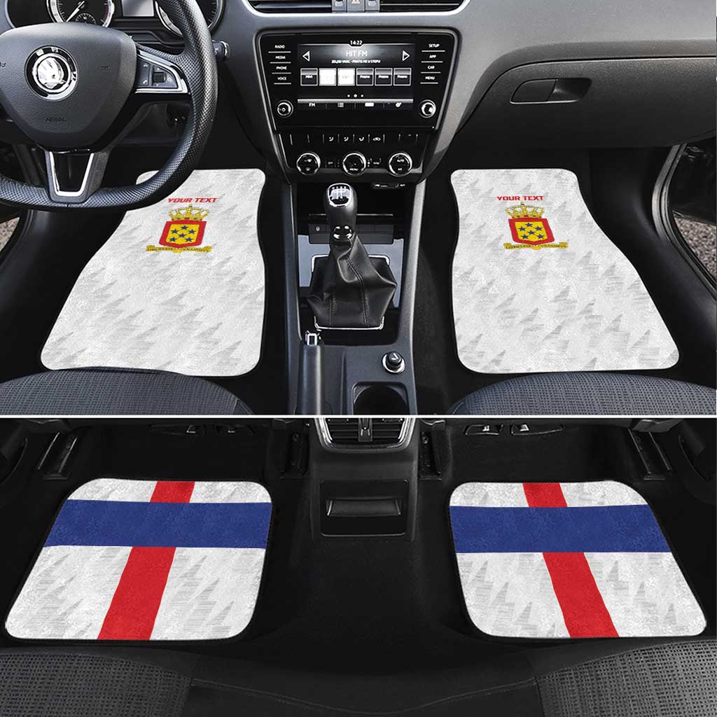 Personalized Nederlandse Antillen 1959-1986 Car Mats Simple Flag Style - Wonder Print Shop