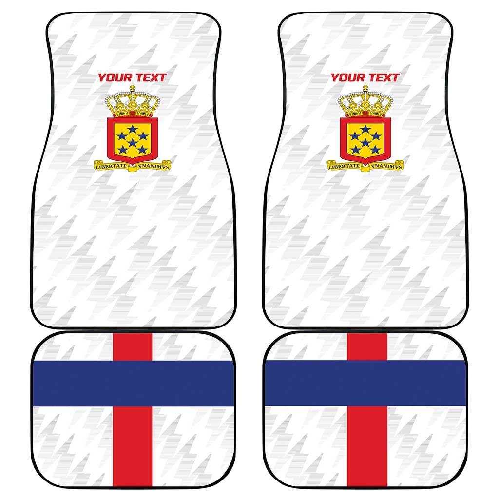 Personalized Nederlandse Antillen 1959-1986 Car Mats Simple Flag Style - Wonder Print Shop