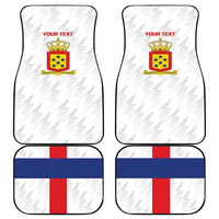 Personalized Nederlandse Antillen 1959-1986 Car Mats Simple Flag Style - Wonder Print Shop