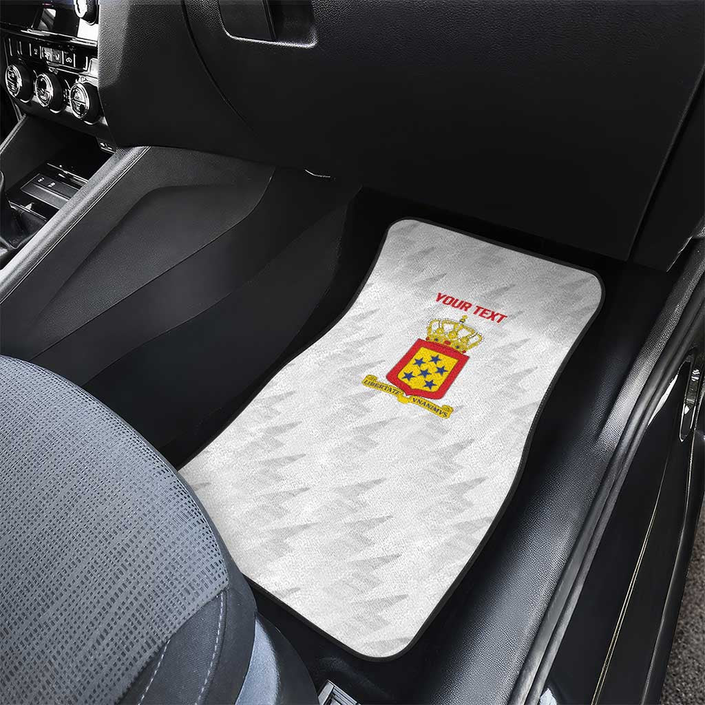 Personalized Nederlandse Antillen 1959-1986 Car Mats Simple Flag Style - Wonder Print Shop