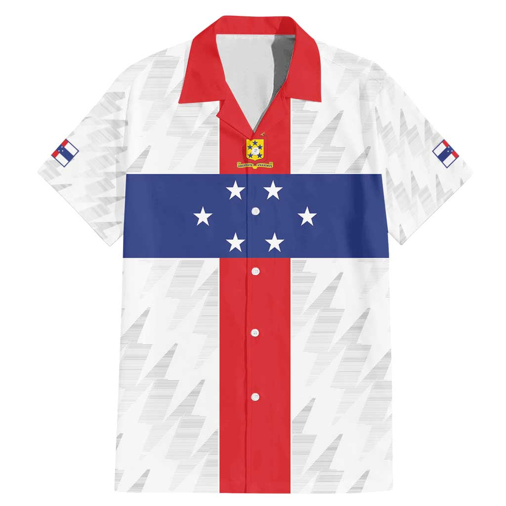 Personalized Nederlandse Antillen 1959-1986 Family Matching Mermaid Dress and Hawaiian Shirt Simple Flag Style - Wonder Print Shop