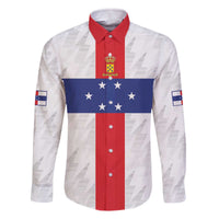 Personalized Nederlandse Antillen 1959-1986 Family Matching Off The Shoulder Long Sleeve Dress and Hawaiian Shirt Simple Flag Style - Wonder Print Shop
