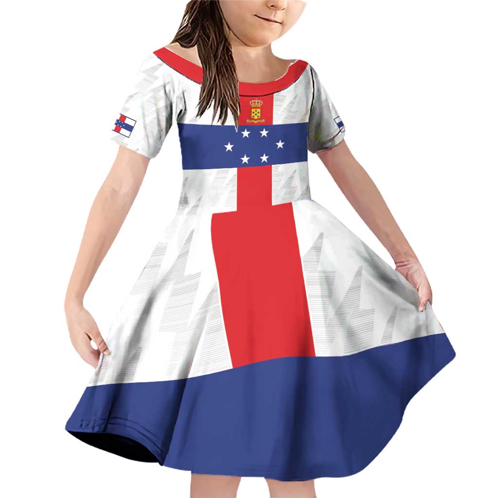 Personalized Nederlandse Antillen 1959-1986 Family Matching Off Shoulder Short Dress and Hawaiian Shirt Simple Flag Style - Wonder Print Shop