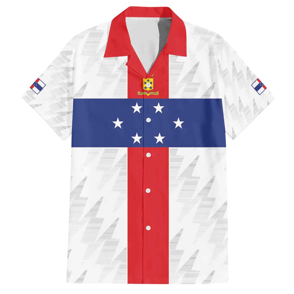 Personalized Nederlandse Antillen 1959-1986 Hawaiian Shirt Simple Flag Style - Wonder Print Shop