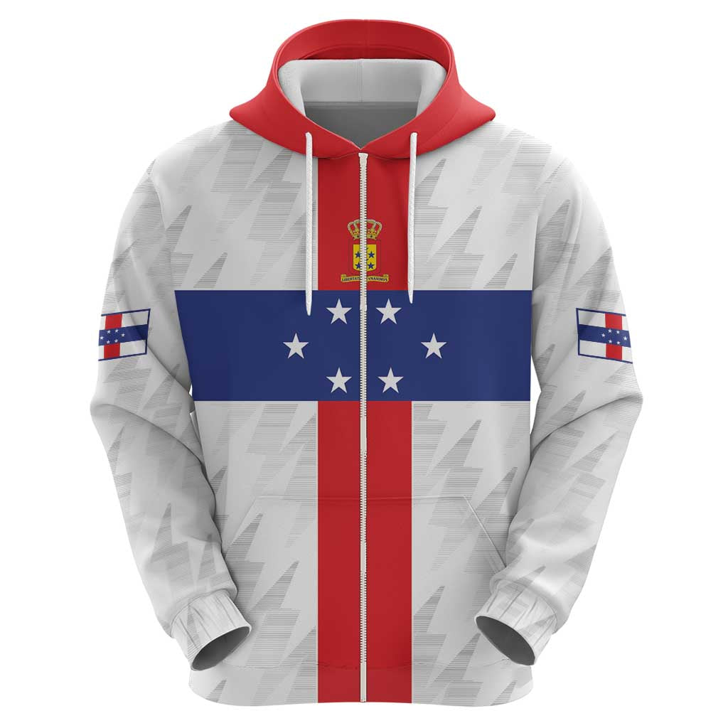 Personalized Nederlandse Antillen 1959-1986 Hoodie Simple Flag Style - Wonder Print Shop