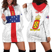 Personalized Nederlandse Antillen 1959-1986 Hoodie Dress Simple Flag Style - Wonder Print Shop