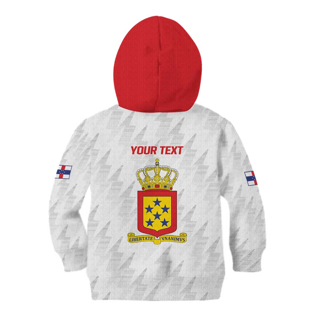 Personalized Nederlandse Antillen 1959-1986 Kid Hoodie Simple Flag Style - Wonder Print Shop