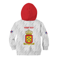 Personalized Nederlandse Antillen 1959-1986 Kid Hoodie Simple Flag Style - Wonder Print Shop