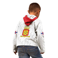 Personalized Nederlandse Antillen 1959-1986 Kid Hoodie Simple Flag Style - Wonder Print Shop