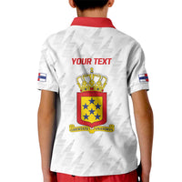 Personalized Nederlandse Antillen 1959-1986 Kid Polo Shirt Simple Flag Style - Wonder Print Shop