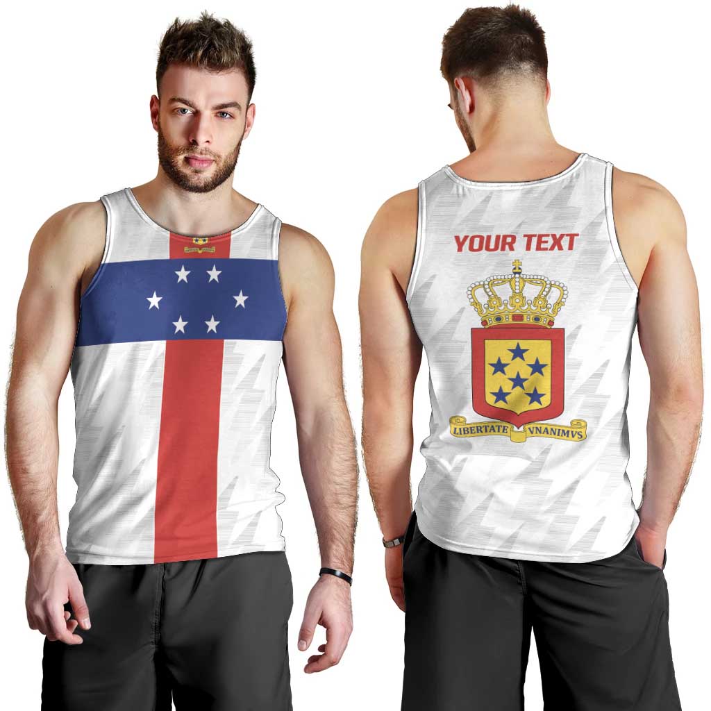Personalized Nederlandse Antillen 1959-1986 Men Tank Top Simple Flag Style - Wonder Print Shop