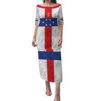 Personalized Nederlandse Antillen 1959-1986 Puletasi Simple Flag Style - Wonder Print Shop