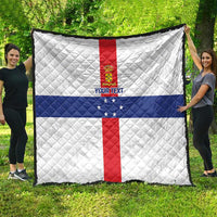 Personalized Nederlandse Antillen 1959-1986 Quilt Simple Flag Style - Wonder Print Shop