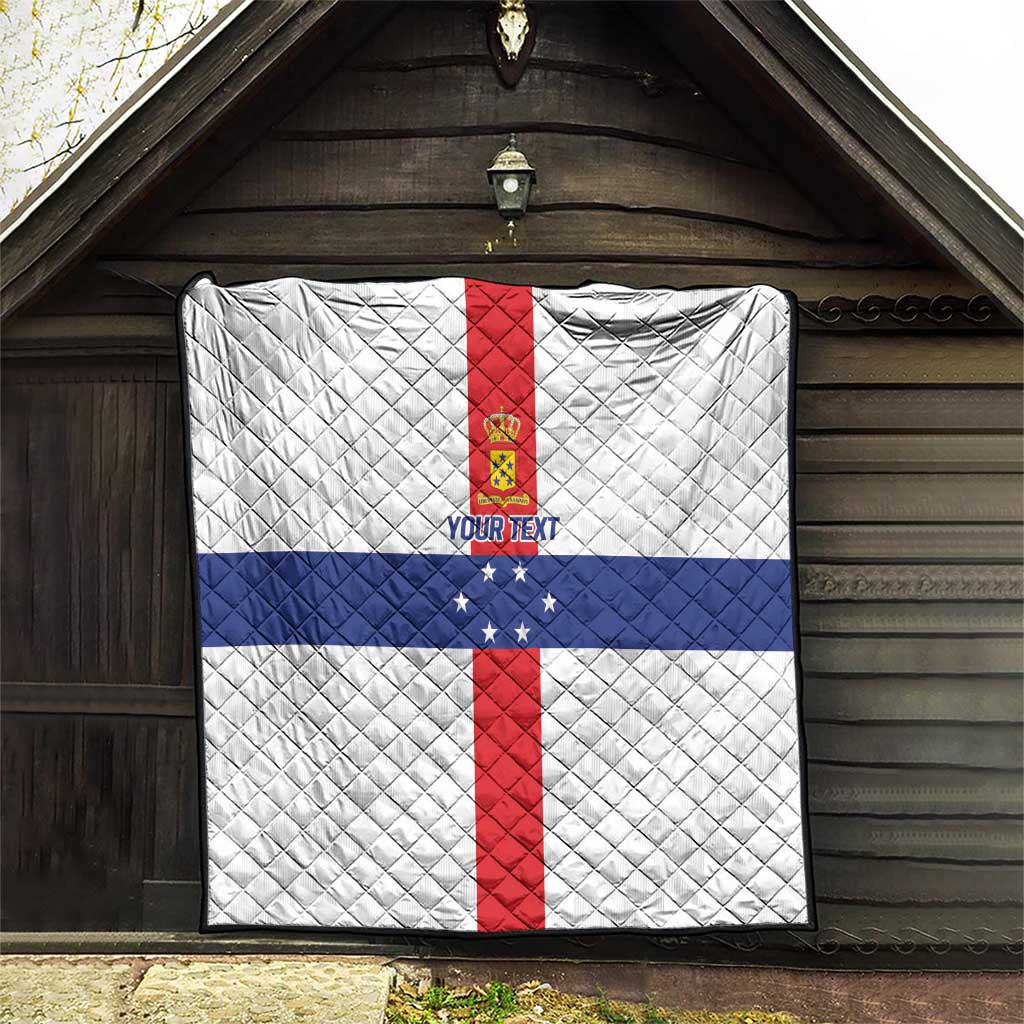 Personalized Nederlandse Antillen 1959-1986 Quilt Simple Flag Style - Wonder Print Shop