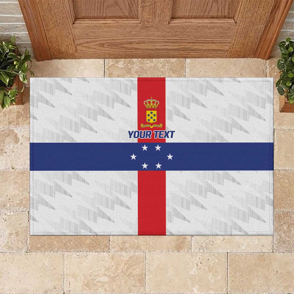 Personalized Nederlandse Antillen 1959-1986 Rubber Doormat Simple Flag Style - Wonder Print Shop
