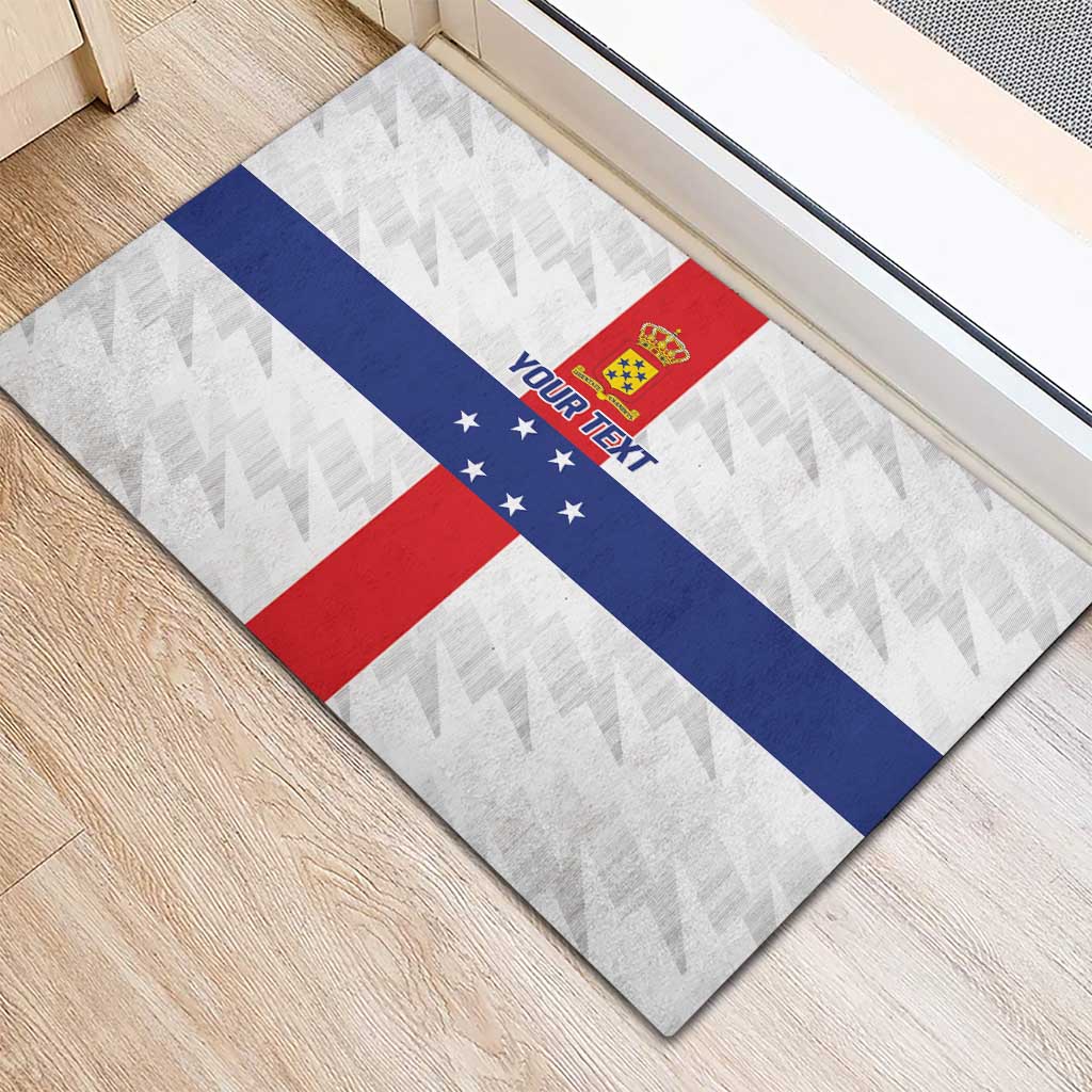 Personalized Nederlandse Antillen 1959-1986 Rubber Doormat Simple Flag Style - Wonder Print Shop