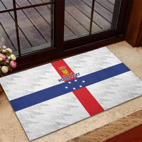 Personalized Nederlandse Antillen 1959-1986 Rubber Doormat Simple Flag Style - Wonder Print Shop