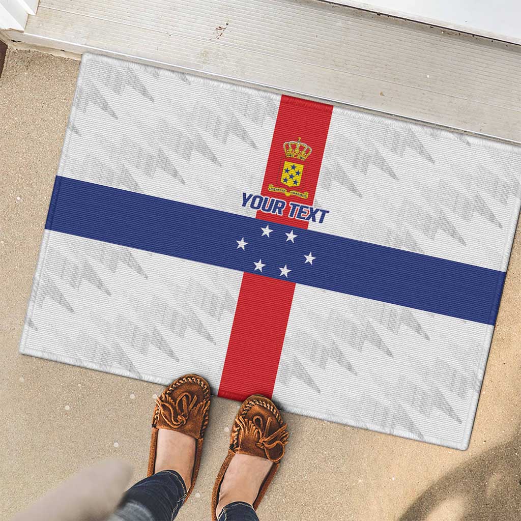 Personalized Nederlandse Antillen 1959-1986 Rubber Doormat Simple Flag Style - Wonder Print Shop
