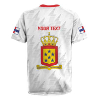 Personalized Nederlandse Antillen 1959-1986 Rugby Jersey Simple Flag Style - Wonder Print Shop