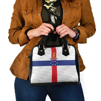 Personalized Nederlandse Antillen 1959-1986 Shoulder Handbag Simple Flag Style - Wonder Print Shop