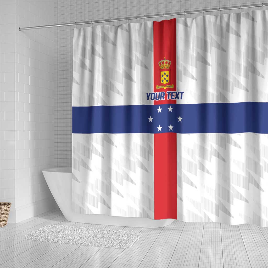 Personalized Nederlandse Antillen 1959-1986 Shower Curtain Simple Flag Style - Wonder Print Shop