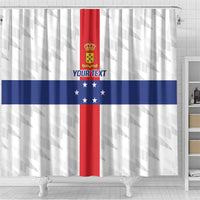 Personalized Nederlandse Antillen 1959-1986 Shower Curtain Simple Flag Style - Wonder Print Shop
