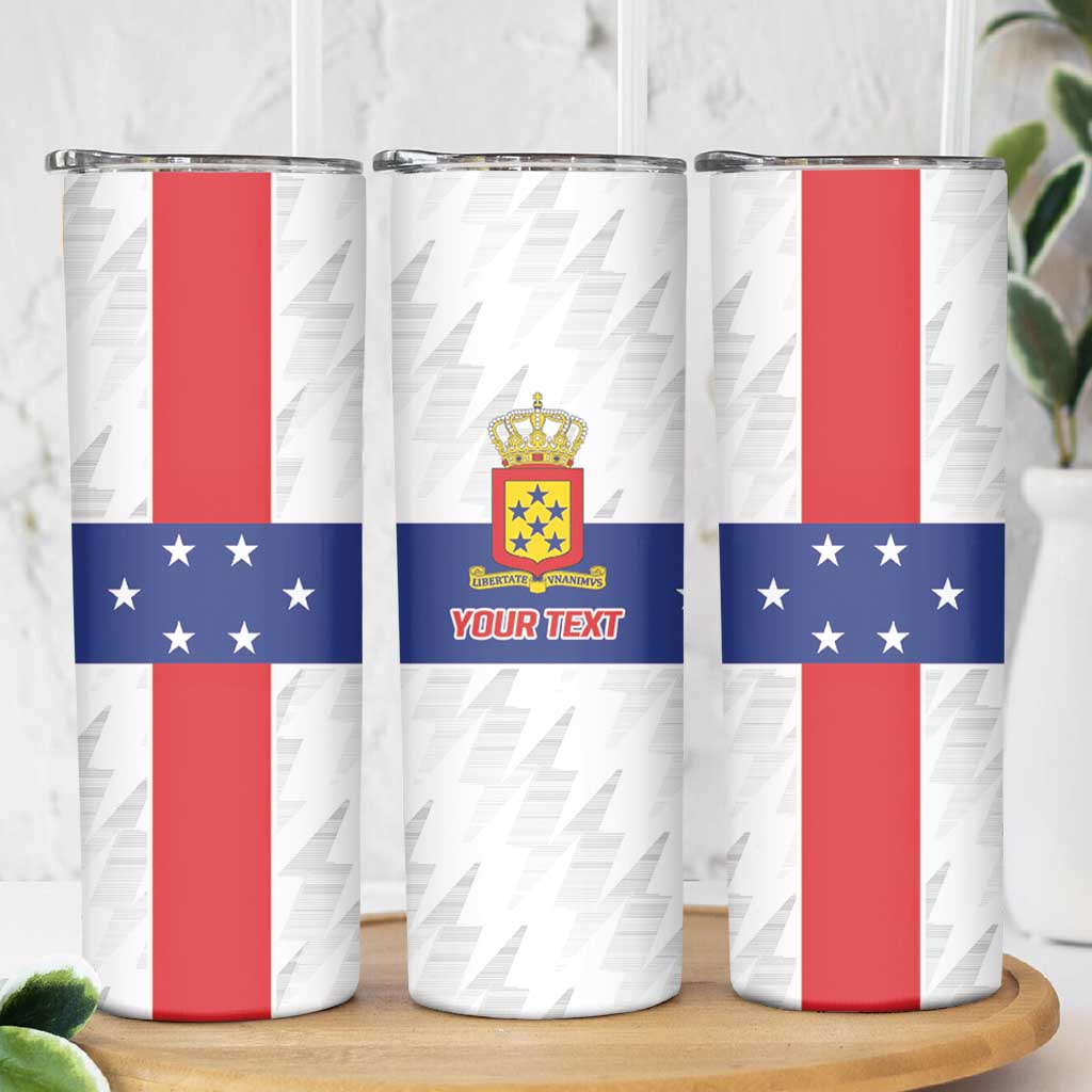 Personalized Nederlandse Antillen 1959-1986 Skinny Tumbler Simple Flag Style - Wonder Print Shop