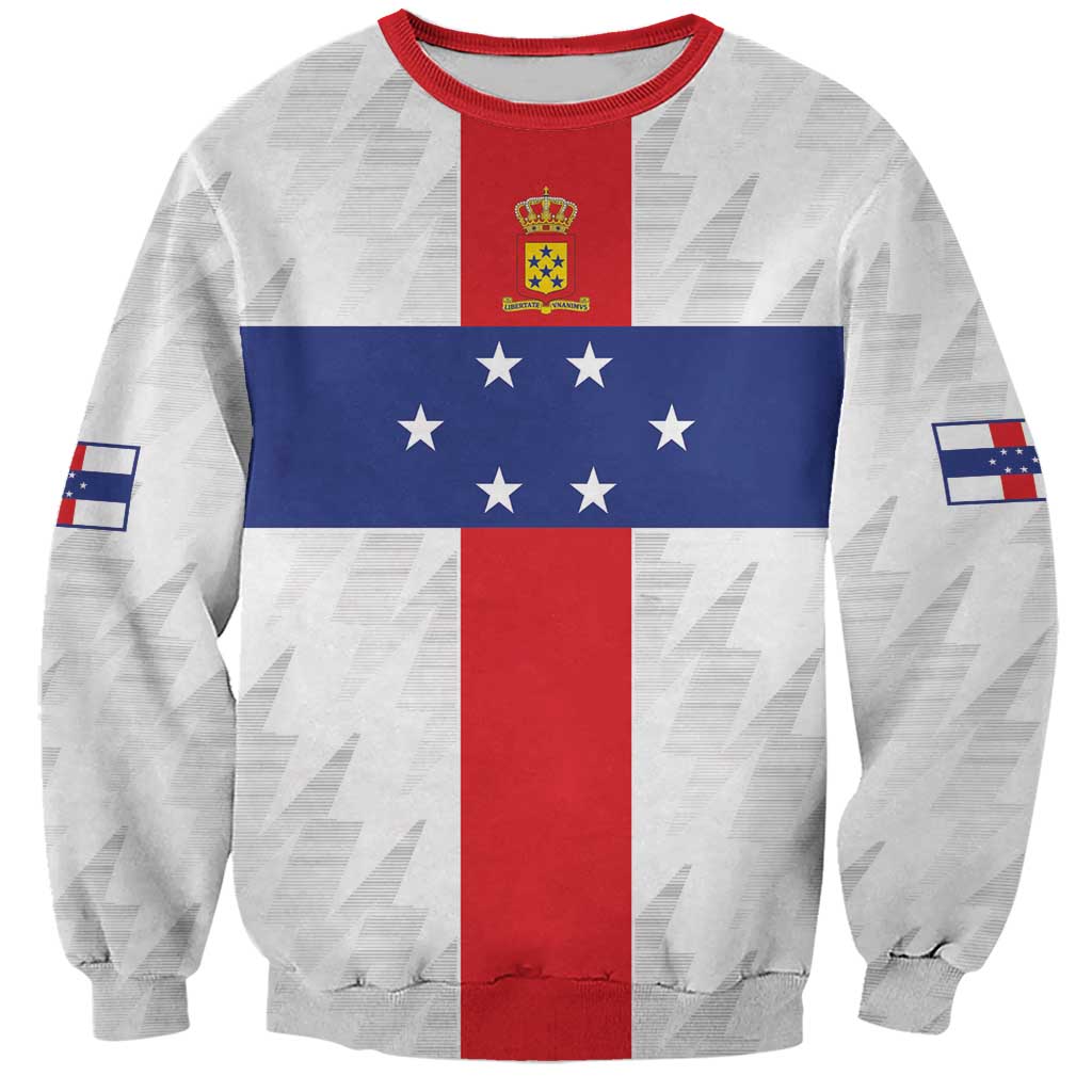 Personalized Nederlandse Antillen 1959-1986 Sweatshirt Simple Flag Style - Wonder Print Shop