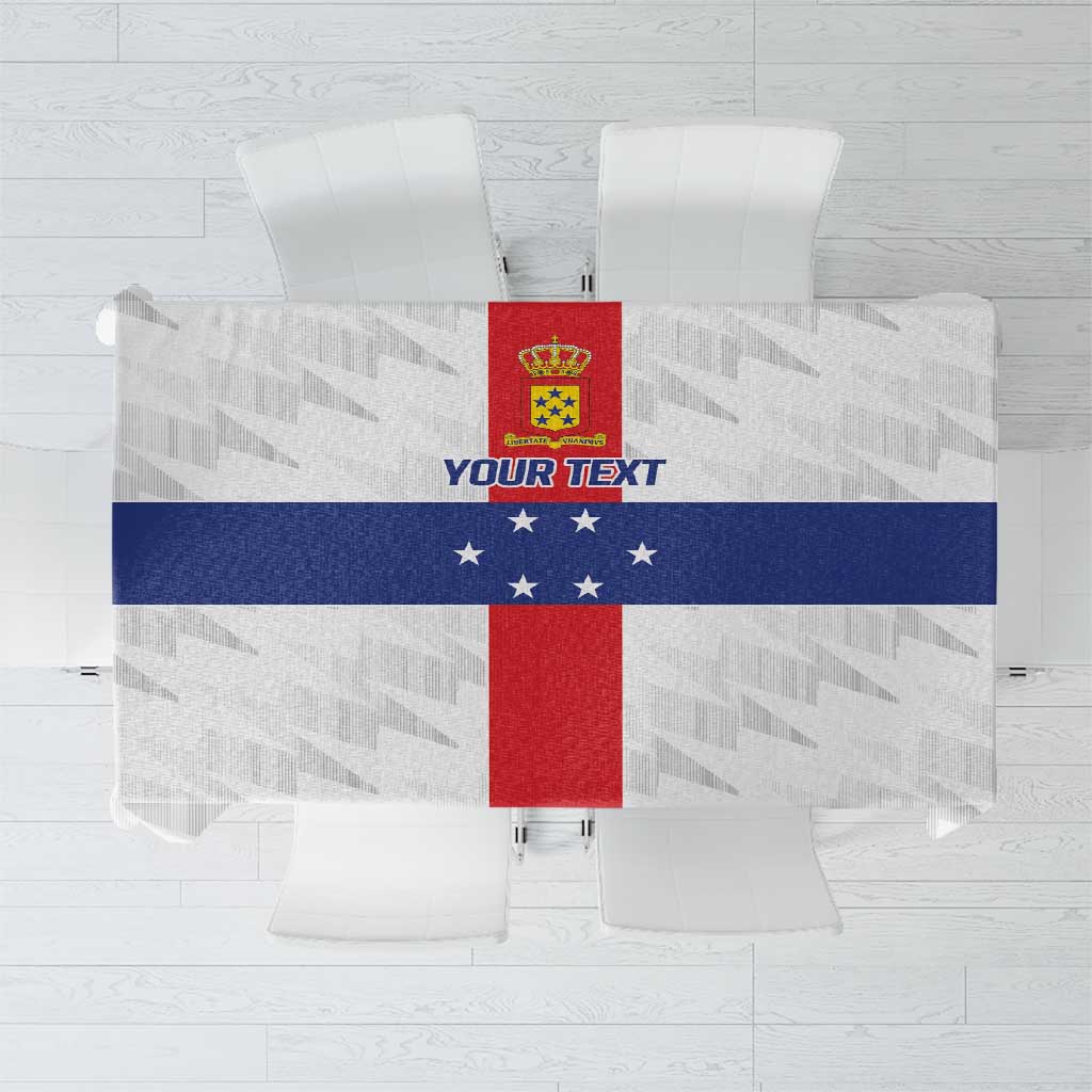 Personalized Nederlandse Antillen 1959-1986 Tablecloth Simple Flag Style - Wonder Print Shop
