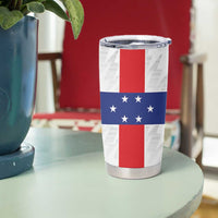 Personalized Nederlandse Antillen 1959-1986 Tumbler Cup Simple Flag Style - Wonder Print Shop