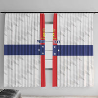 Personalized Nederlandse Antillen 1959-1986 Window Curtain Simple Flag Style - Wonder Print Shop
