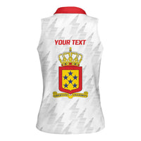 Personalized Nederlandse Antillen 1959-1986 Women Sleeveless Polo Shirt Simple Flag Style - Wonder Print Shop