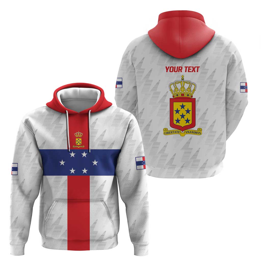 Personalized Nederlandse Antillen 1959-1986 Zip Hoodie Simple Flag Style - Wonder Print Shop