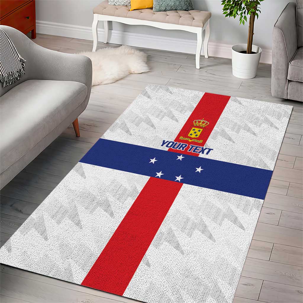 Personalized Nederlandse Antillen 1986-2010 Area Rug Simple Flag Style - Wonder Print Shop