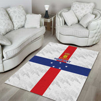 Personalized Nederlandse Antillen 1986-2010 Area Rug Simple Flag Style - Wonder Print Shop