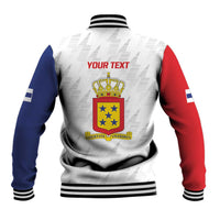 Personalized Nederlandse Antillen 1986-2010 Baseball Jacket Simple Flag Style - Wonder Print Shop