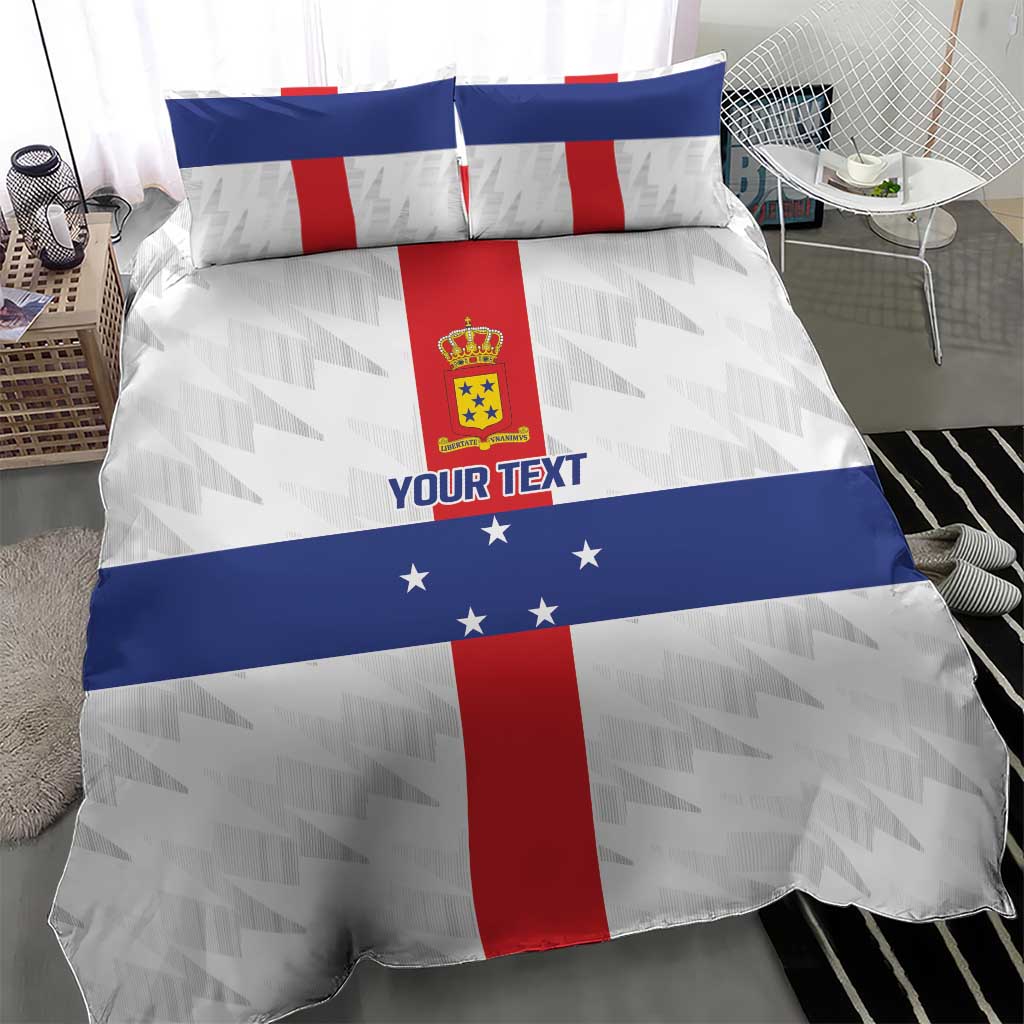 Personalized Nederlandse Antillen 1986-2010 Bedding Set Simple Flag Style - Wonder Print Shop