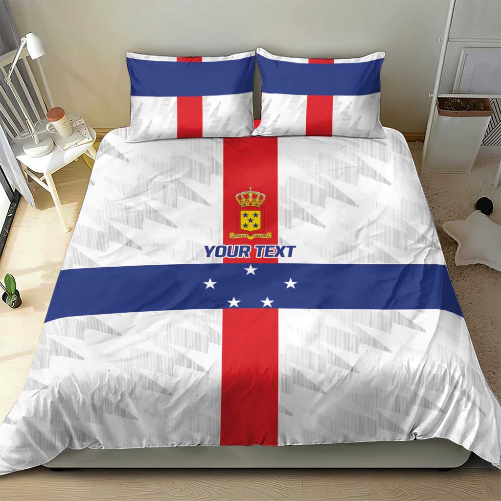Personalized Nederlandse Antillen 1986-2010 Bedding Set Simple Flag Style - Wonder Print Shop