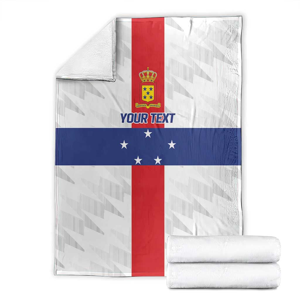 Personalized Nederlandse Antillen 1986-2010 Blanket Simple Flag Style - Wonder Print Shop