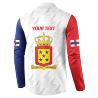 Personalized Nederlandse Antillen 1986-2010 Button Sweatshirt Simple Flag Style - Wonder Print Shop