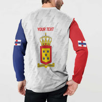 Personalized Nederlandse Antillen 1986-2010 Button Sweatshirt Simple Flag Style - Wonder Print Shop