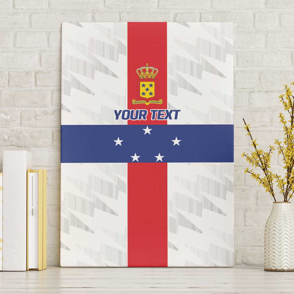 Personalized Nederlandse Antillen 1986-2010 Canvas Wall Art Simple Flag Style - Wonder Print Shop