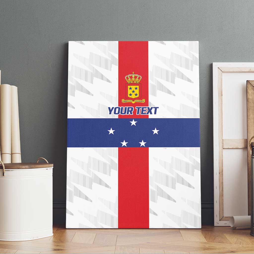 Personalized Nederlandse Antillen 1986-2010 Canvas Wall Art Simple Flag Style - Wonder Print Shop