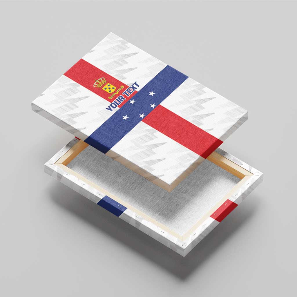 Personalized Nederlandse Antillen 1986-2010 Canvas Wall Art Simple Flag Style - Wonder Print Shop