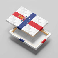 Personalized Nederlandse Antillen 1986-2010 Canvas Wall Art Simple Flag Style - Wonder Print Shop