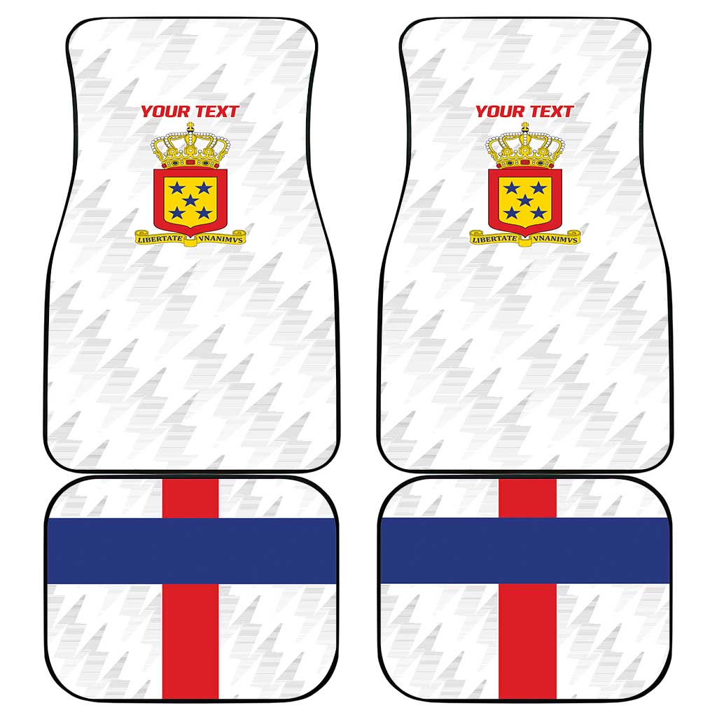 Personalized Nederlandse Antillen 1986-2010 Car Mats Simple Flag Style - Wonder Print Shop