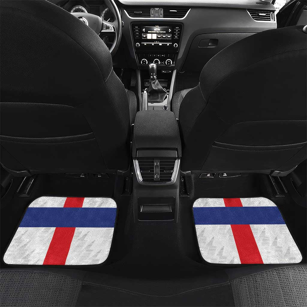 Personalized Nederlandse Antillen 1986-2010 Car Mats Simple Flag Style - Wonder Print Shop