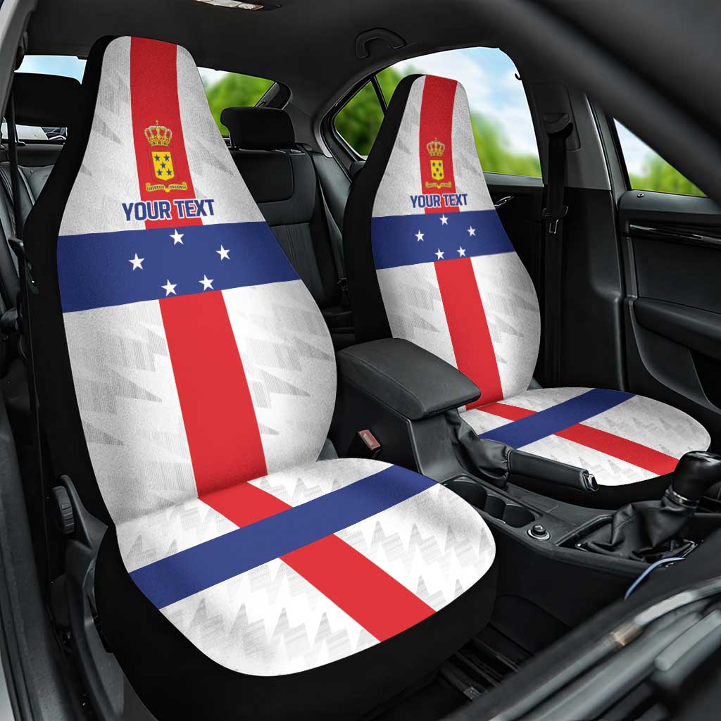 Personalized Nederlandse Antillen 1986-2010 Car Seat Cover Simple Flag Style - Wonder Print Shop