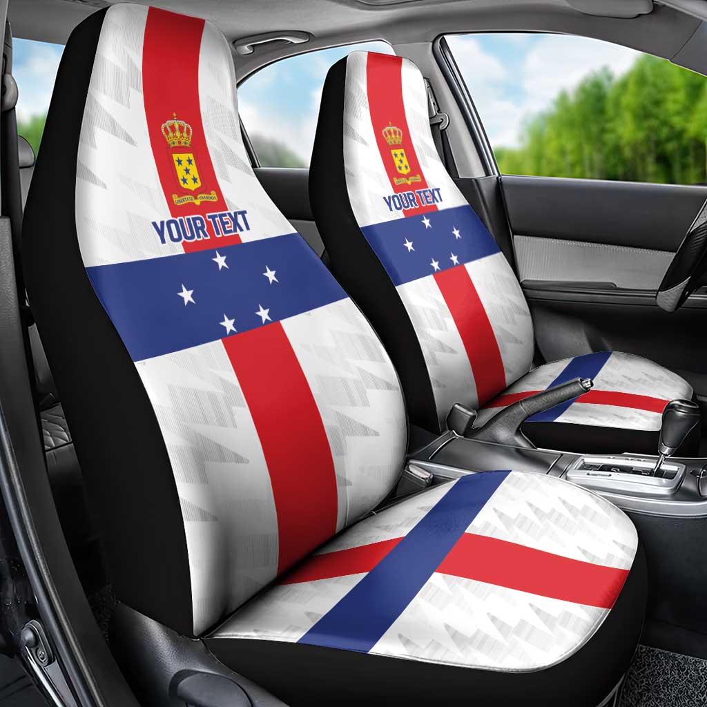 Personalized Nederlandse Antillen 1986-2010 Car Seat Cover Simple Flag Style - Wonder Print Shop