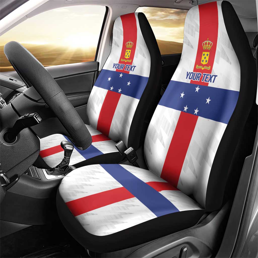 Personalized Nederlandse Antillen 1986-2010 Car Seat Cover Simple Flag Style - Wonder Print Shop